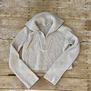 Tularosa Lovelle Zip Up Sweater in Cream
